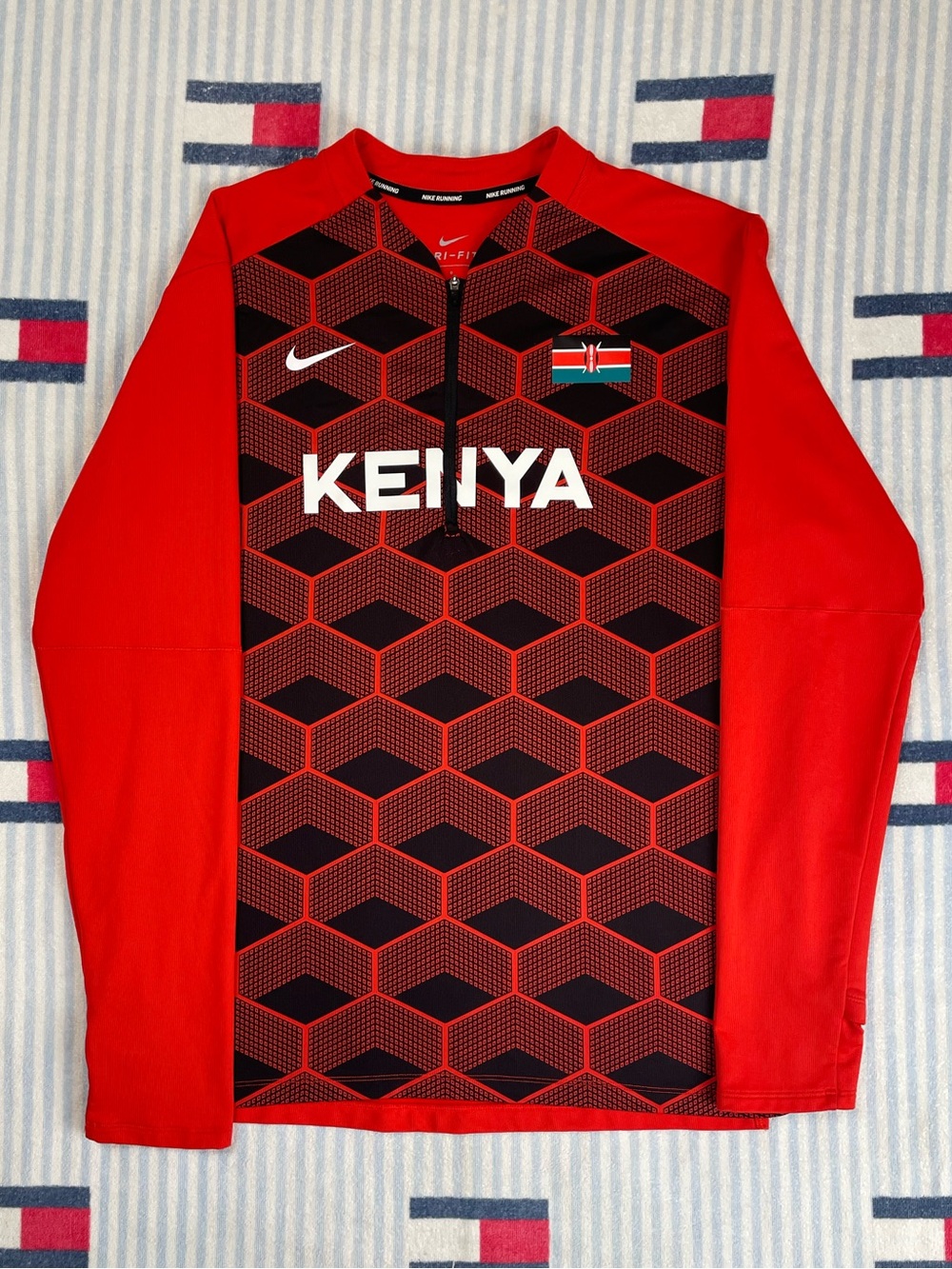 Nike Dri-Fit Kenya Element Running Quarter zip up pullover warm up